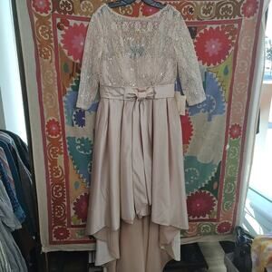 LanTing Bridal Dress Champagne Size 12 New with Tags